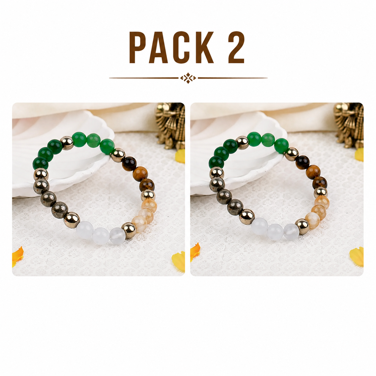 Mix stone Dhan Yog Bracelet Pack OF 2