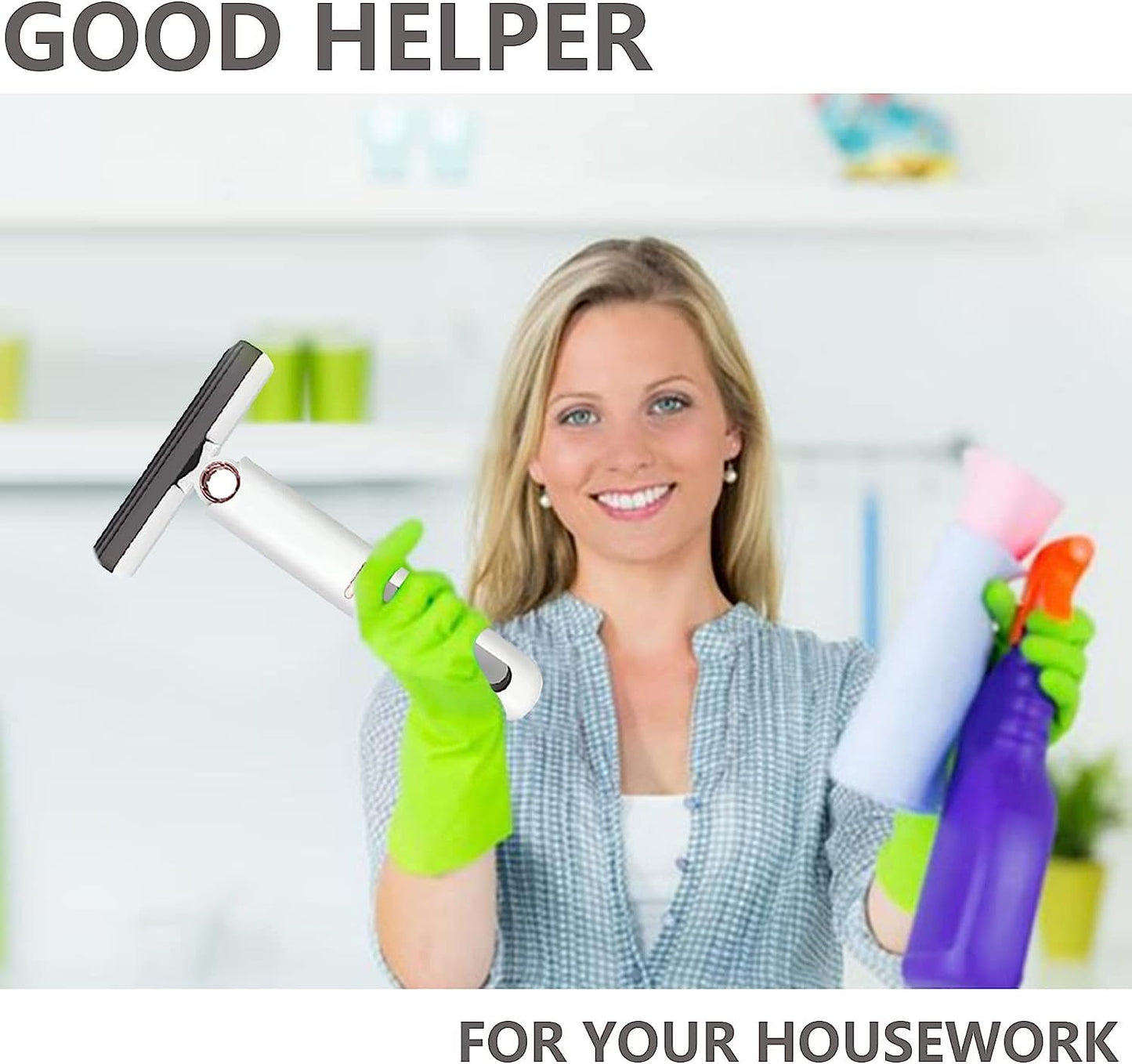 Clefairy Mini Cleaning Mop Portable Squeeze Mop Hand-Washable
