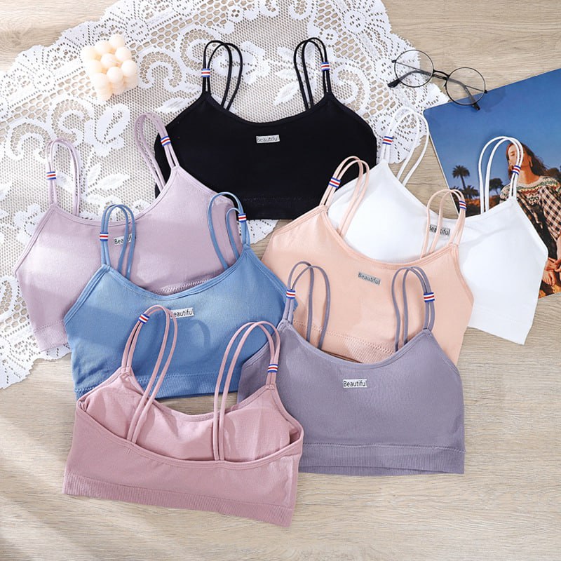 Women Cotton Padded Bralettes Free Size pack of 3 (random colour)