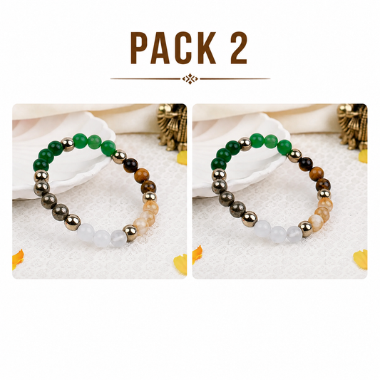 Mix stone Dhan Yog Bracelet Pack OF 2