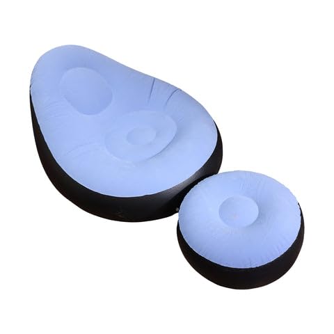 Inflatable Air Sofa Chair Set (1 Set 100x100x73 + 55x55x30 Cm)