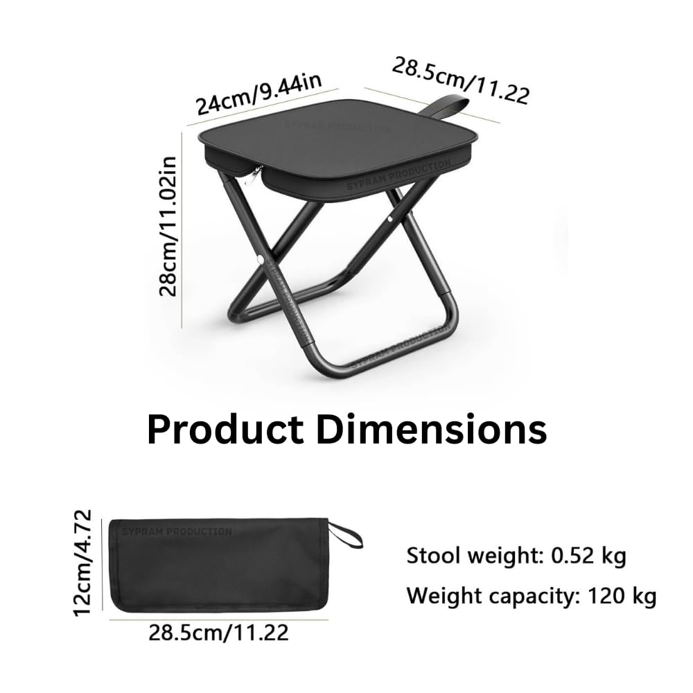 Folding Stool Chair,Camping Stool,Portable Folding Stool with Carry Bag