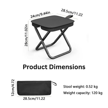 Folding Stool Chair,Camping Stool,Portable Folding Stool with Carry Bag