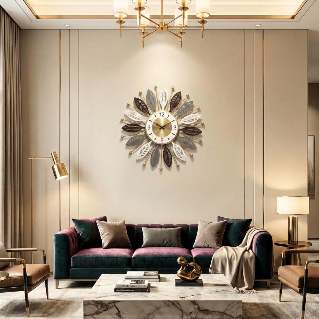 Decor Premium Metal Wall Clock for Home