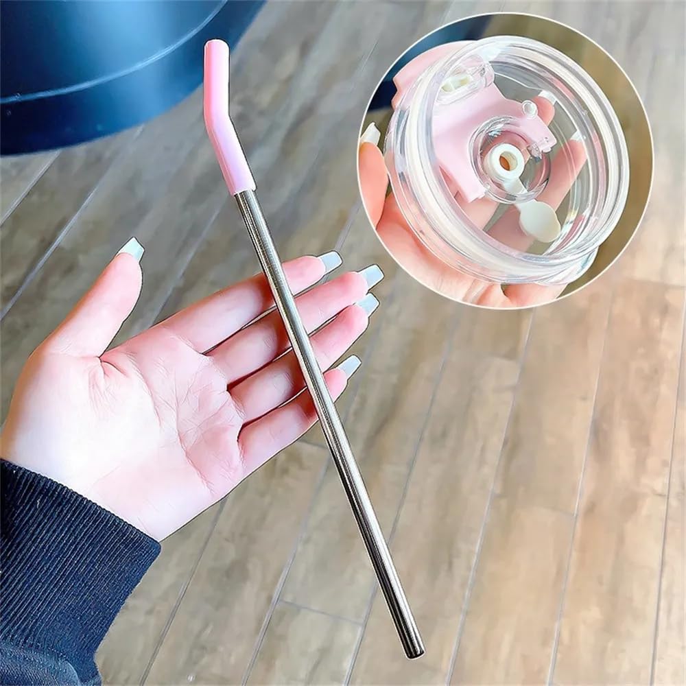 Home Insulated 860ml Tumbler with Handle and Straw