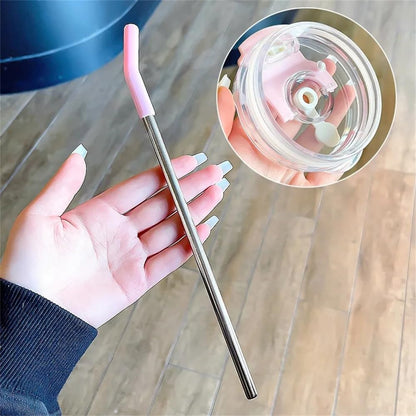 Home Insulated 860ml Tumbler with Handle and Straw