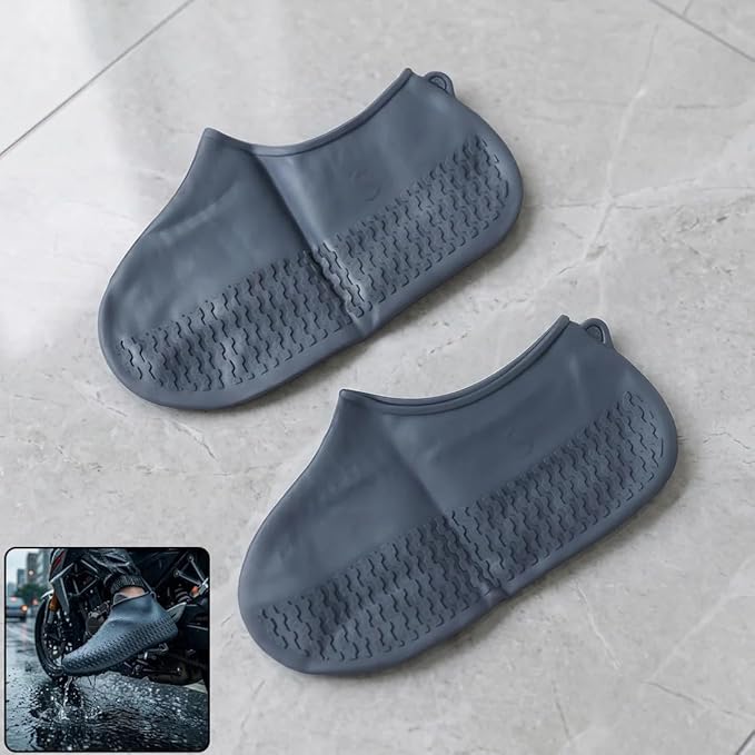 Small Silicone Shoe Covers Waterproof & Anti-Skid for Rain Bike Riding & Outdoor Use