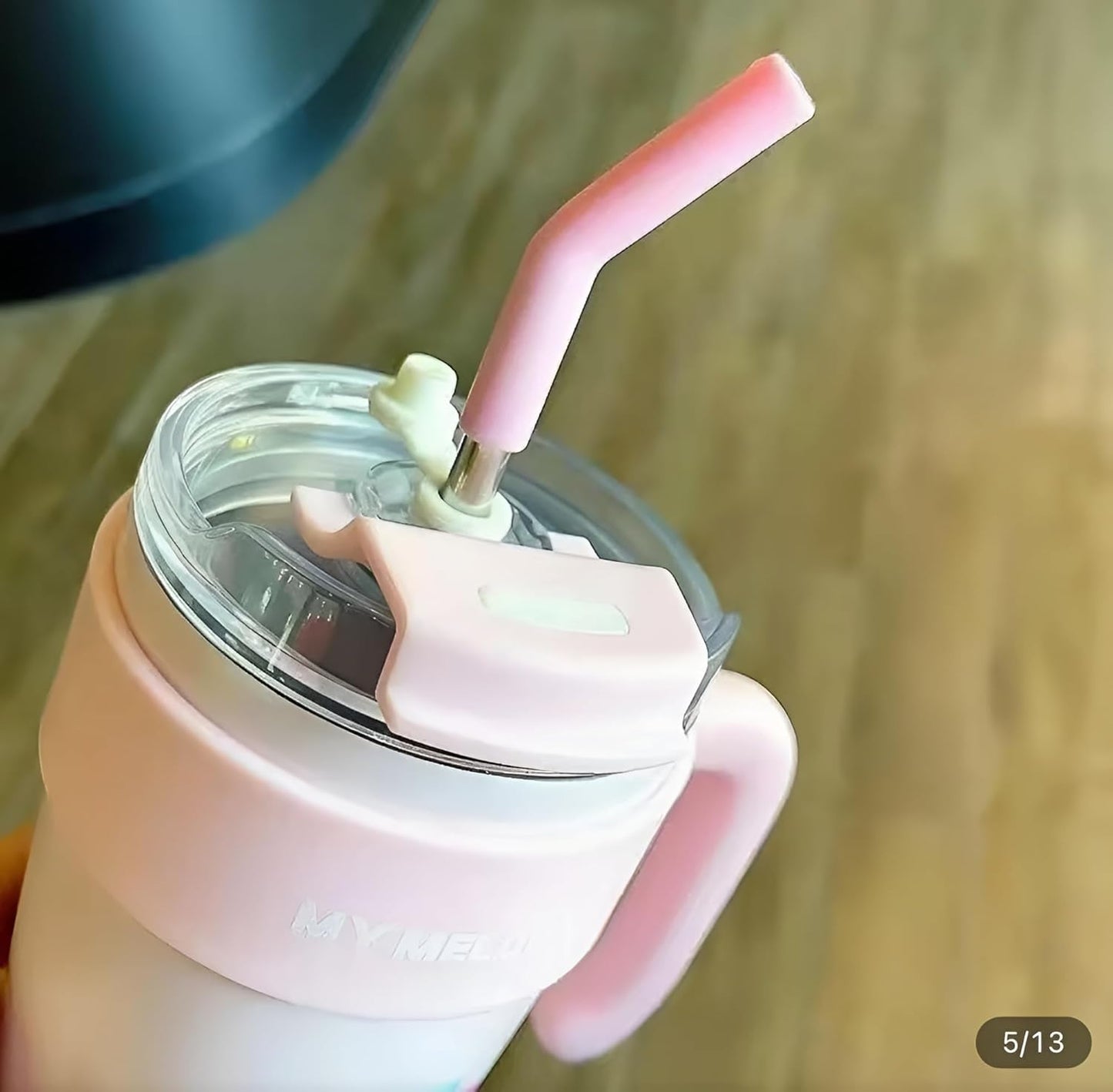Home Insulated 860ml Tumbler with Handle and Straw