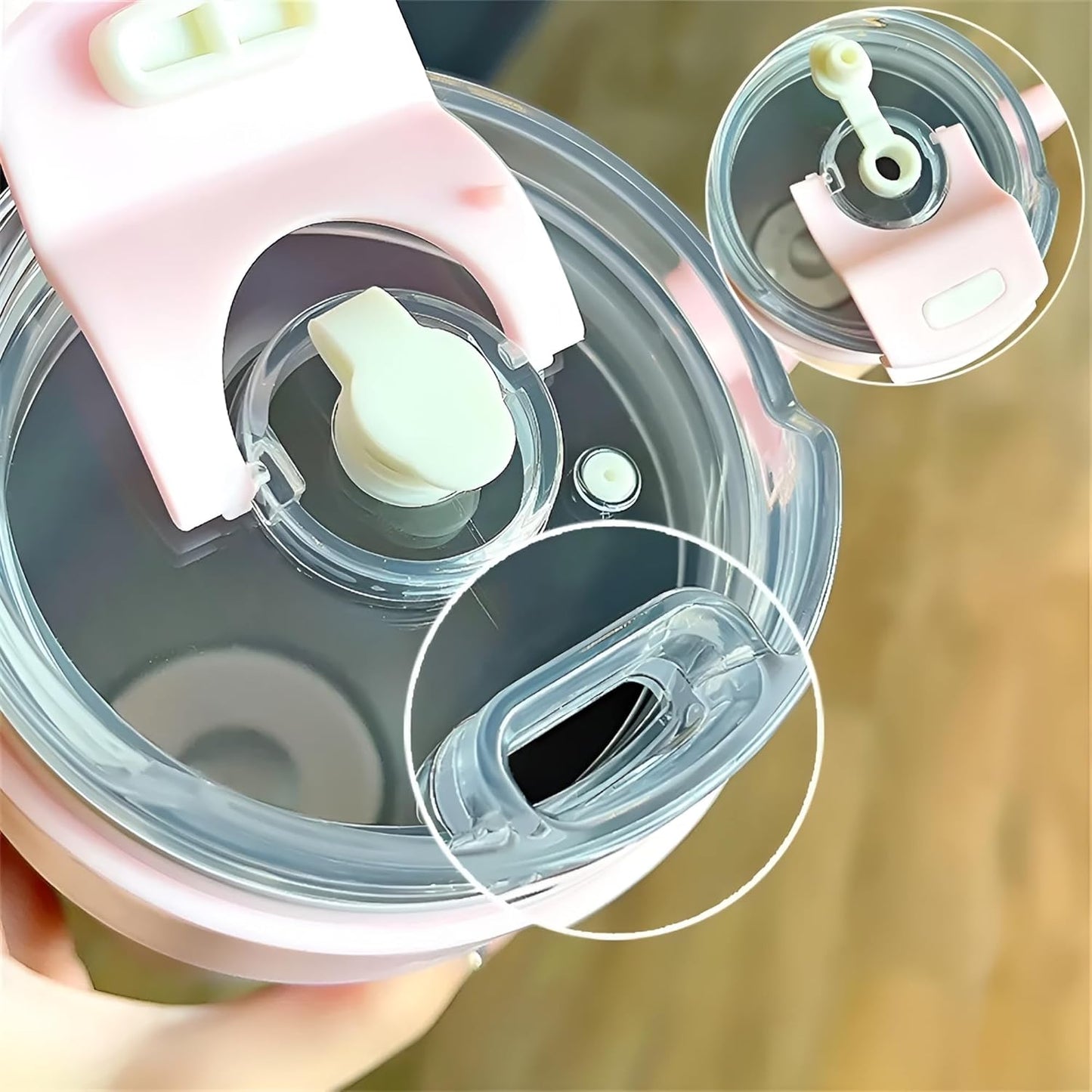 Home Insulated 860ml Tumbler with Handle and Straw