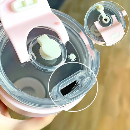 Home Insulated 860ml Tumbler with Handle and Straw