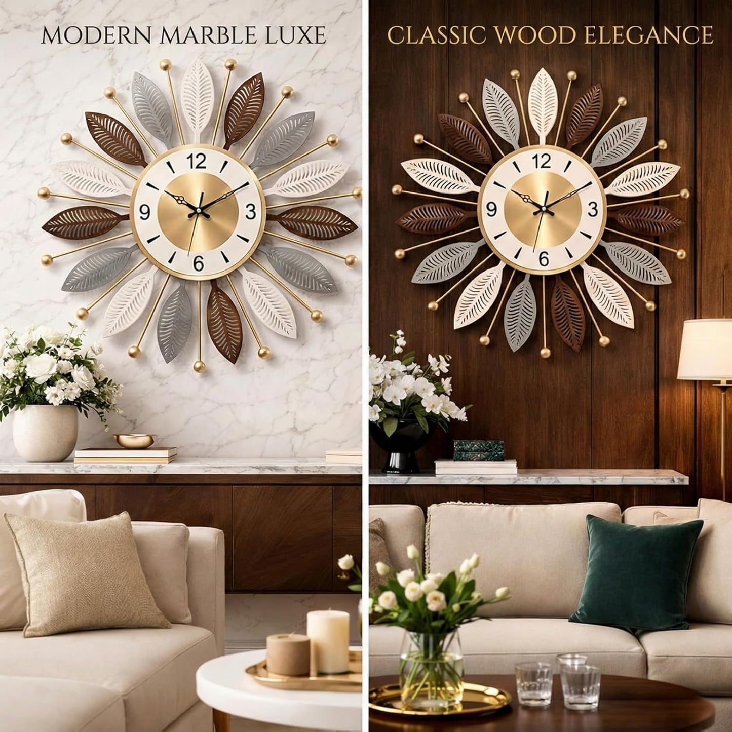 Decor Premium Metal Wall Clock for Home