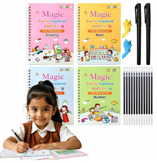 Magic Practice Copybook (4 Book + 10 Refill) (A-127)