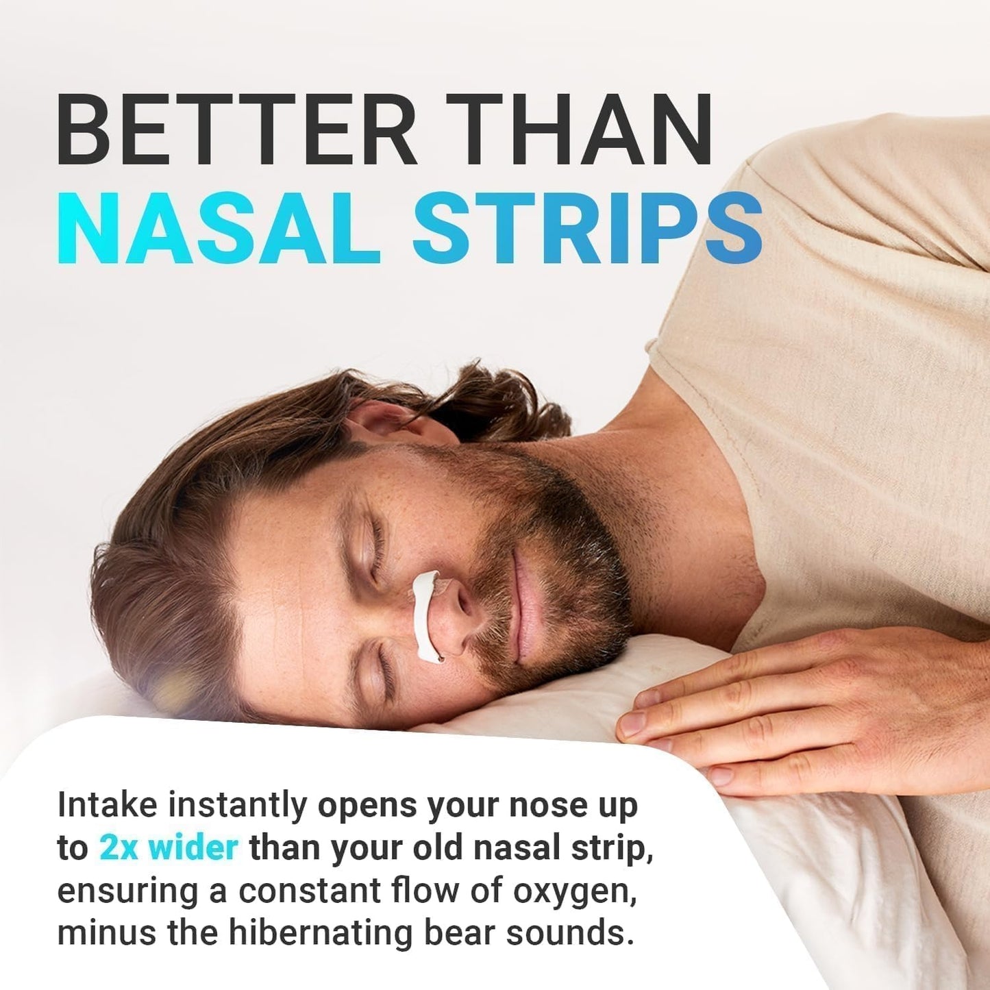 Magnetic Nose Strips for Breathing & Snoring Relief | Anti Snoring Nasal Dilator Clip for Better Sleep & Easy Breathing